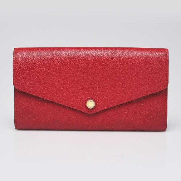 Louis Vuitton Cerise Monogram Empreinte Sarah Wallet - Picture 1 of 9